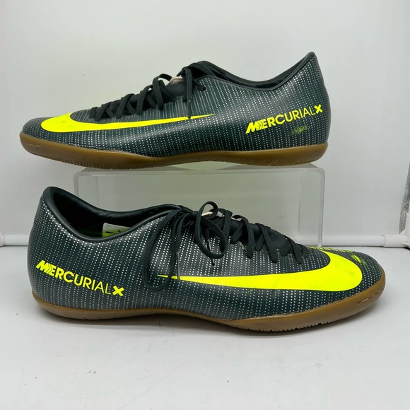 Nike Shoes Mens 11.5 Mercurial X Victory Indoor Soccer Yellow Green